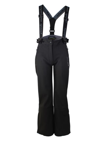 Peak Mountain Softshell-ski-/snowboardbroek zwart