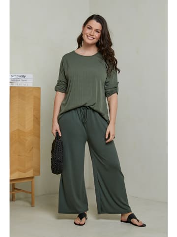 Curvy Lady 2tlg. Outfit in Khaki