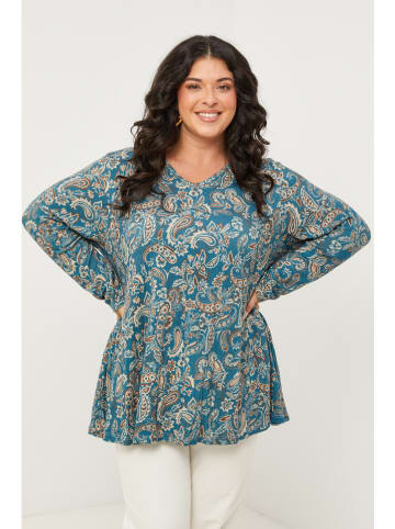 Curvy Lady Bluzka w kolorze niebieskim