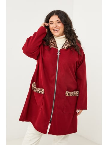 Curvy Lady Tussenmantel rood