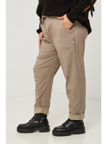 Curvy Lady Broek beige