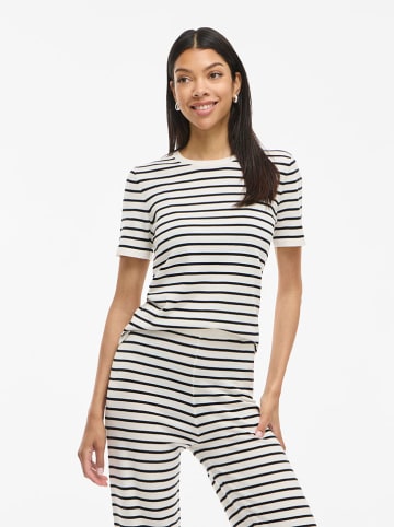 Vila Shirt "Vilipsa" in Weiß/ Schwarz