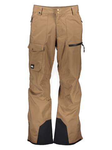 Quicksilver Spodnie narciarskie "Utility" w kolorze jasnobrązowym