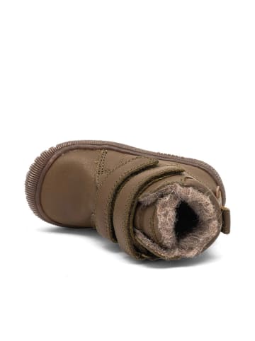 bisgaard Skórzane botki "Evon" w kolorze khaki