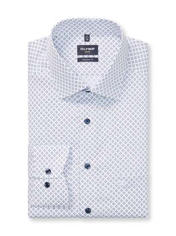 OLYMP Hemd "Luxor" - Modern fit - in Weiß/ Blau