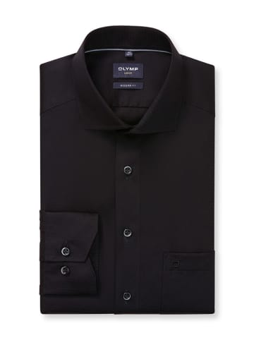 OLYMP Blouse "Luxor" - modern fit - zwart