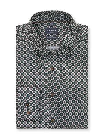 OLYMP Hemd "Luxor" - Modern fit - in Grün/ Weiß