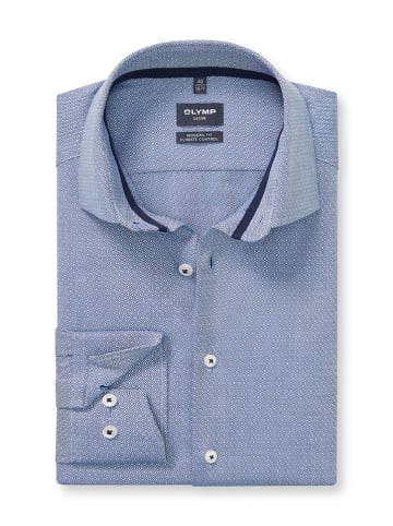 OLYMP Blouse "Luxor" - modern fit - lichtblauw