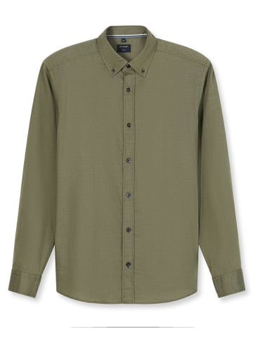 OLYMP Hemd "Casual" - Regular fit - in Olivgrün