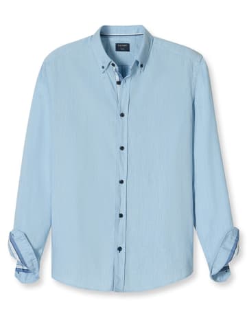 OLYMP Blouse "Casual" - regular fit - lichtblauw