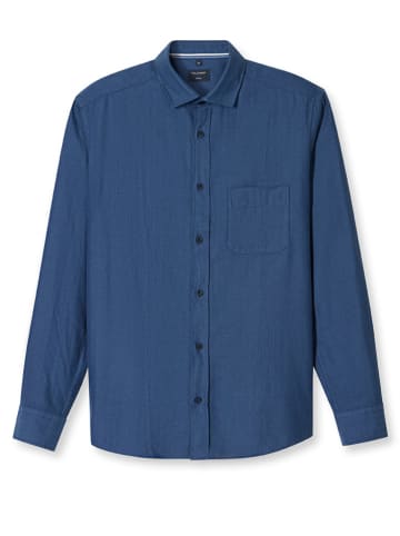 OLYMP Koszula "Casual" - Regular fit - w kolorze niebieskim