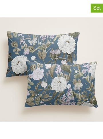 Pierre Cardin Paris 2-delige set: perkal kussenhoezen blauw