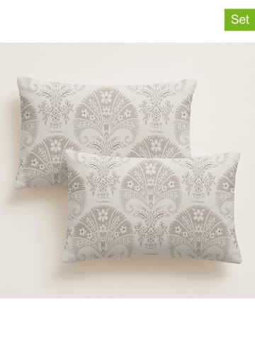 Pierre Cardin Paris 2er-Set: Perkal-Kissenhüllen in Beige