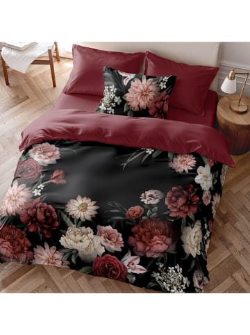 Pierre Cardin Paris Perkal dekbedovertrek zwart/paars