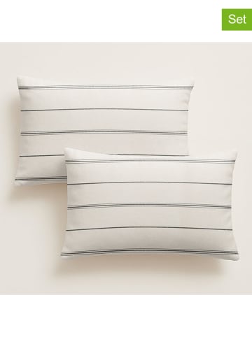 Pierre Cardin Paris 2-delige set: perkal kussenhoezen "Chic" beige