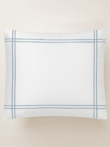 Pierre Cardin Paris Perkal kussenhoes "Gold" wit/blauw