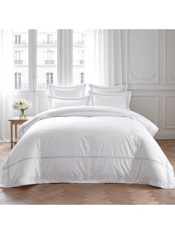 Pierre Cardin Paris Satijnen dekbedovertrek "Gold" wit/blauw