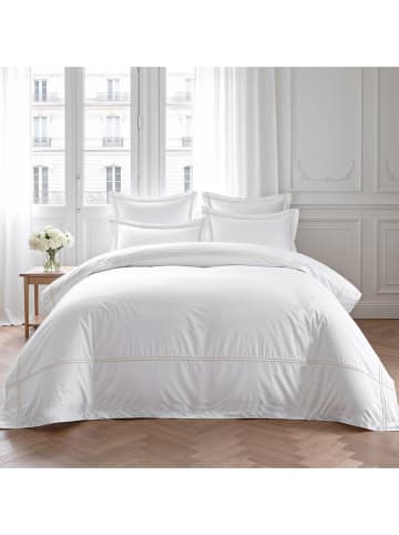 Pierre Cardin Paris Satijnen dekbedovertrek "Gold" wit/goudkleurig