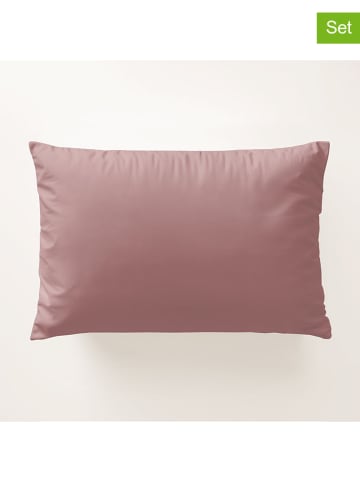 Pierre Cardin Paris 2er-Set: Perkal-Kissenhüllen in Rosa