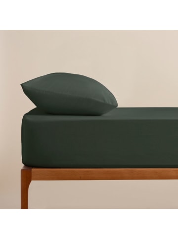 Pierre Cardin Paris Perkal hoeslaken donkergroen