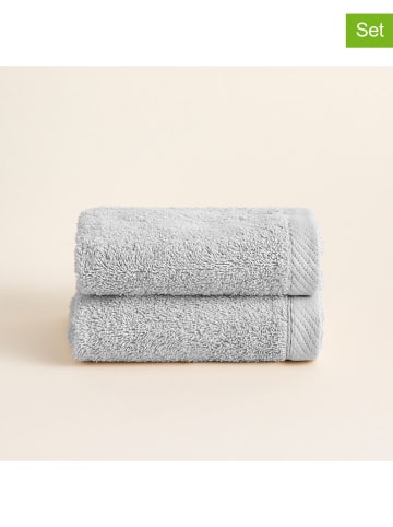 Pierre Cardin Paris 2er-Set: Handtücher "Serenity" in Hellgrau