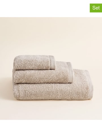 Pierre Cardin Paris 3-częściowy zestaw ręczników "Serenity" w kolorze jasnobrązowym