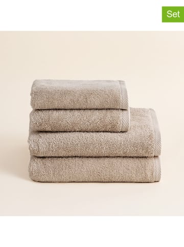 Pierre Cardin Paris 4-częściowy zestaw ręczników "Serenity" w kolorze jasnobrązowym