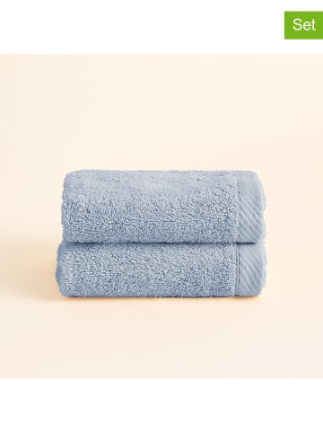 Pierre Cardin Paris Ręczniki (2 szt.) "Serenity" w kolorze błękitnym dla gości