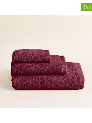 Pierre Cardin Paris 3-delige handdoekenset  "Serentity" paars