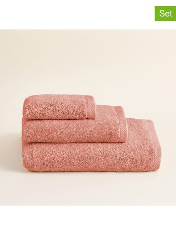 Pierre Cardin Paris 3-częściowy zestaw ręczników "Serenity" w kolorze łososiowym