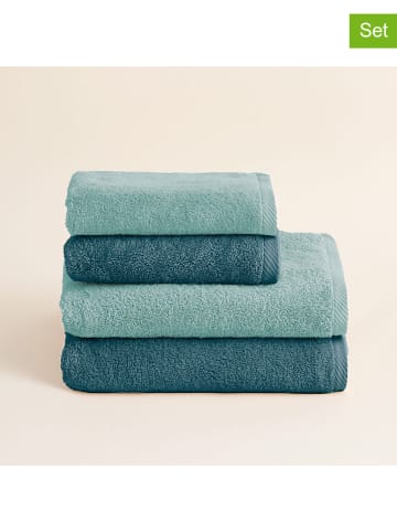 Pierre Cardin Paris 4-częściowy zestaw ręczników "Serenity" w kolorze błękitno-niebieskim