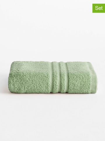 Pierre Cardin Paris 2er-Set: Handtücher "Premium" in Grün
