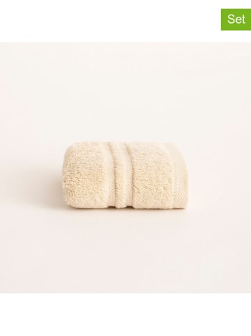 Pierre Cardin Paris 2-delige set: gastendoeken  "Premium" beige