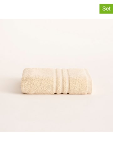 Pierre Cardin Paris Ręczniki (2 szt.) "Premium" w kolorze kremowym do rąk