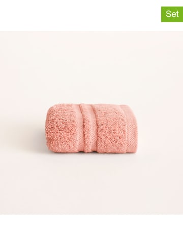 Pierre Cardin Paris Ręczniki (2 szt.) "Premium" w kolorze koralowym dla gości