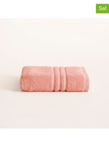 Pierre Cardin Paris Ręczniki (2 szt.) "Premium" w kolorze koralowym do rąk