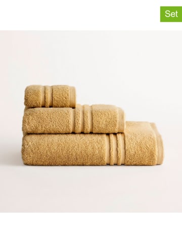 Pierre Cardin Paris 4-częściowy zestaw ręczników "Premium" w kolorze musztardowym