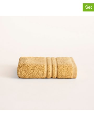 Pierre Cardin Paris Ręczniki (2 szt.) "Premium" w kolorze musztardowym do rąk