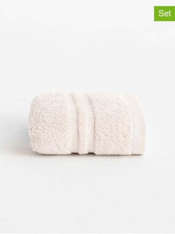 Pierre Cardin Paris 2er-Set: Gästehandtücher "Premium" in Creme