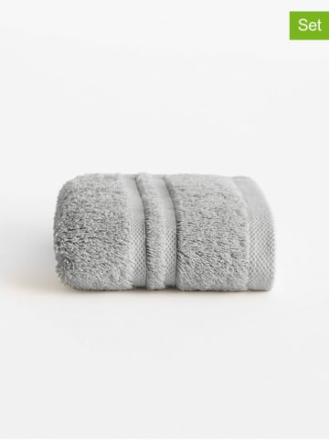 Pierre Cardin Paris 2er-Set: Gästehandtücher "Premium" in Grau