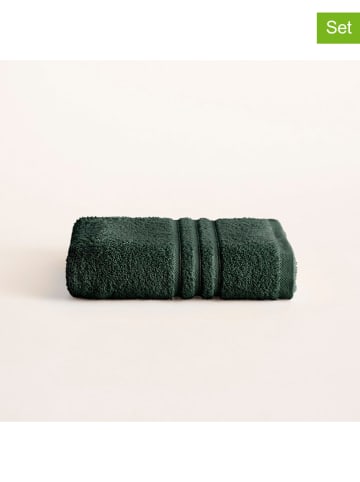 Pierre Cardin Paris Ręczniki (2 szt.) "Premium" w kolorze ciemnozielonym do rąk