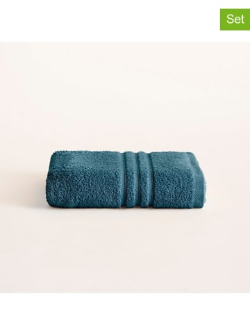 Pierre Cardin Paris 2-delige set: handdoeken  "Premium" petrol