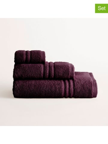 Pierre Cardin Paris 3-delige handdoekenset  "Premium" paars