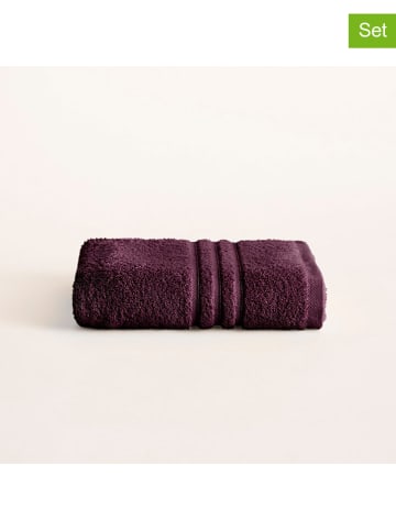 Pierre Cardin Paris 2-delige set: handdoeken  "Premium" paars