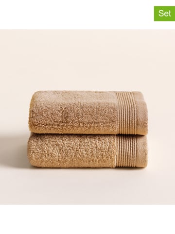 Pierre Cardin Paris Ręczniki (2 szt.) "Harmony" w kolorze musztardowym dla gości