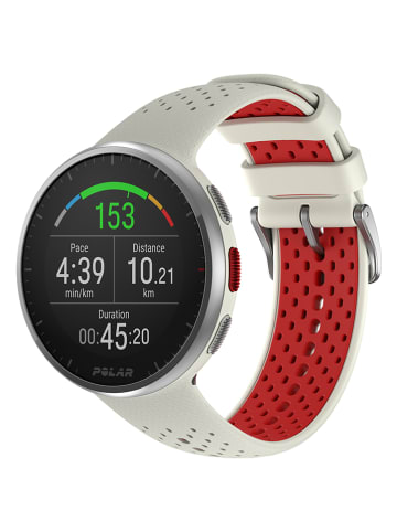 Polar Fitnesshorloge "Pacer Pro" beige/rood