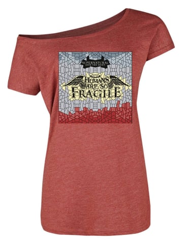 Nastrovje Potsdam Koszulka "Supernatural Fragile" w kolorze czerwonym