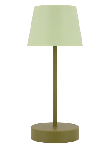 Remember Lampa stołowa LED "Oscar" w kolorze zielono-oliwkowym - wys. 33,5 x Ø 14,5 cm