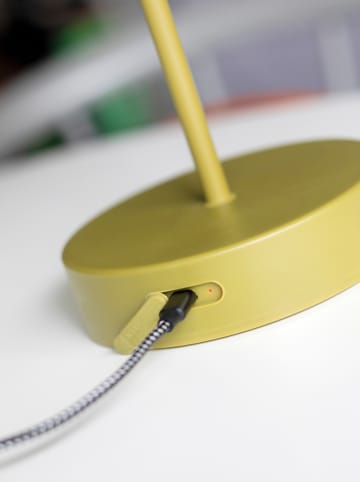 Remember Ledtafellamp "Oscar" groen/kaki - (H)33,5 x Ø 14,5 cm