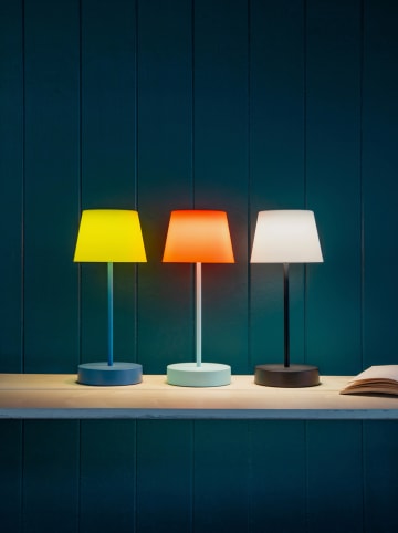 Remember Lampa stołowa LED "Oscar" w kolorze żółto-morskim - wys. 33,5 x Ø 14,5 cm